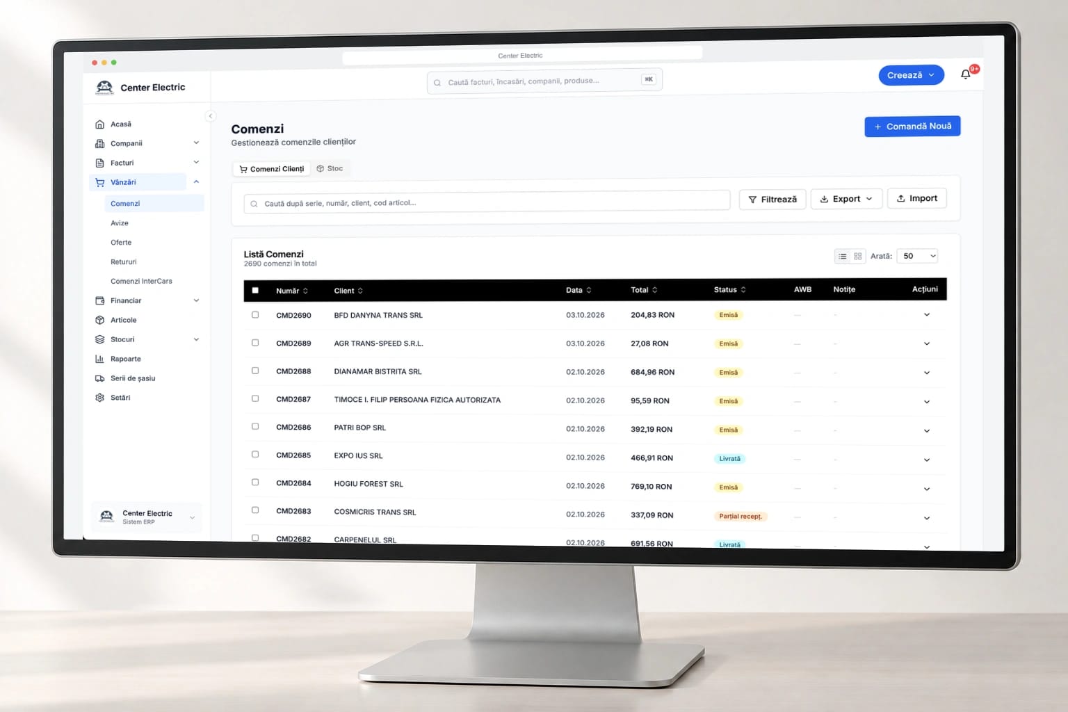 Sistemele ERP și CRM Center Electric