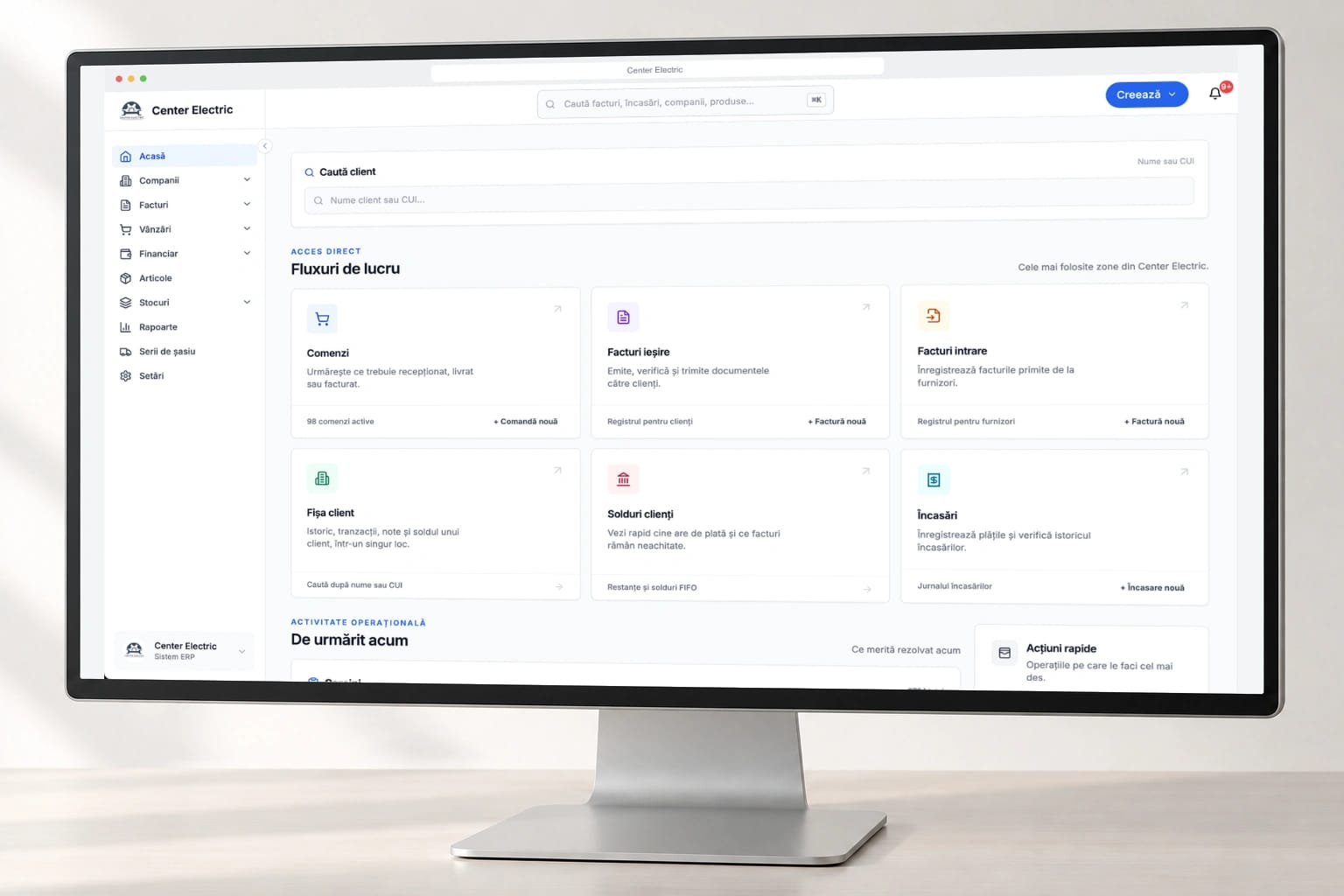 Magazinul online și operațiunile Center Electric