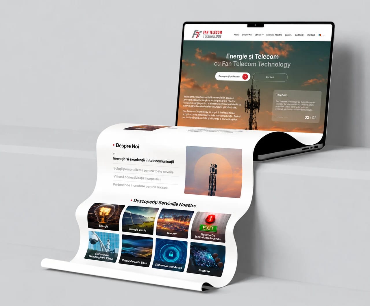 Prezentarea website-ului Fan Telecom Technology
