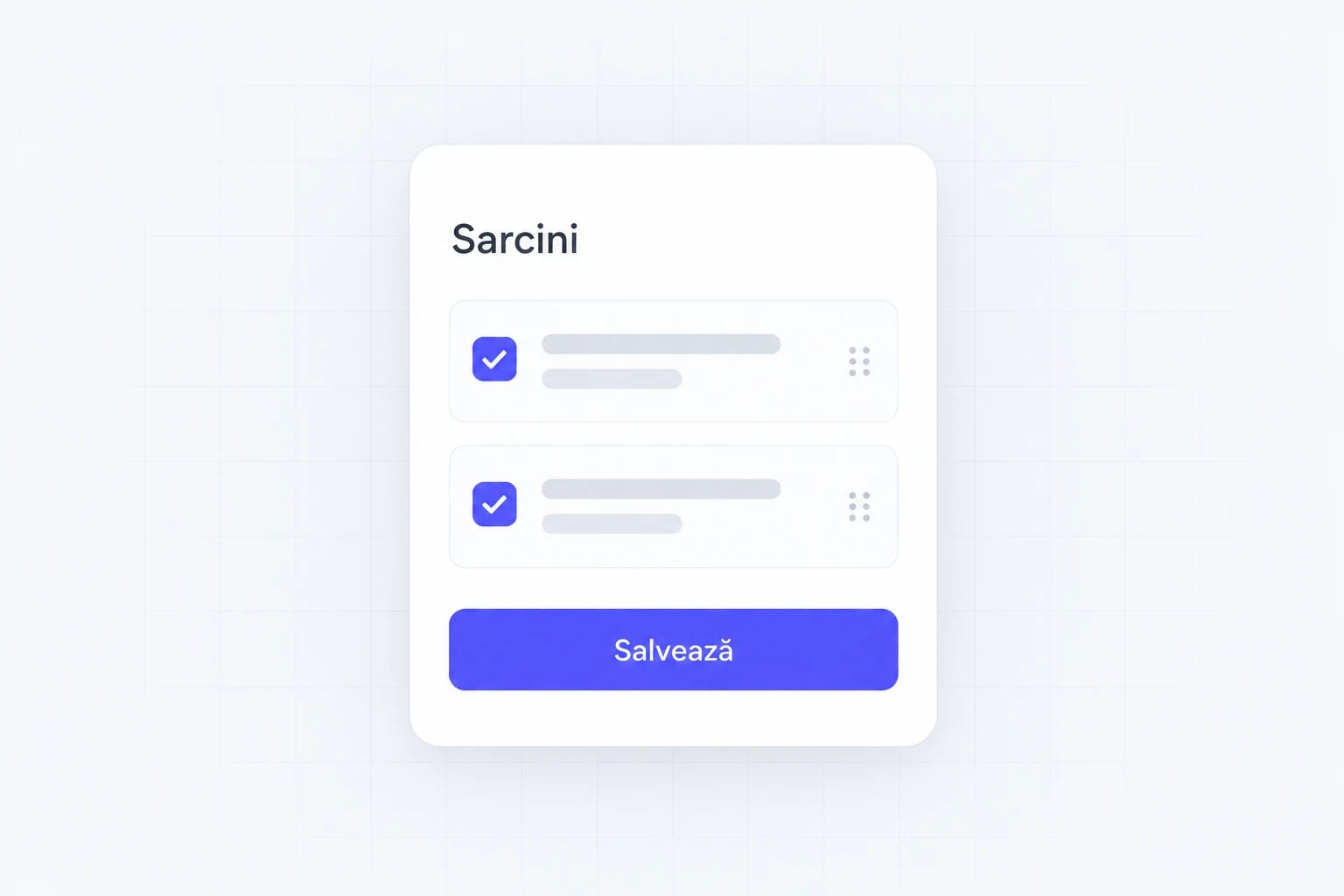 Ilustrație pentru sarcini de depozit pe telefon