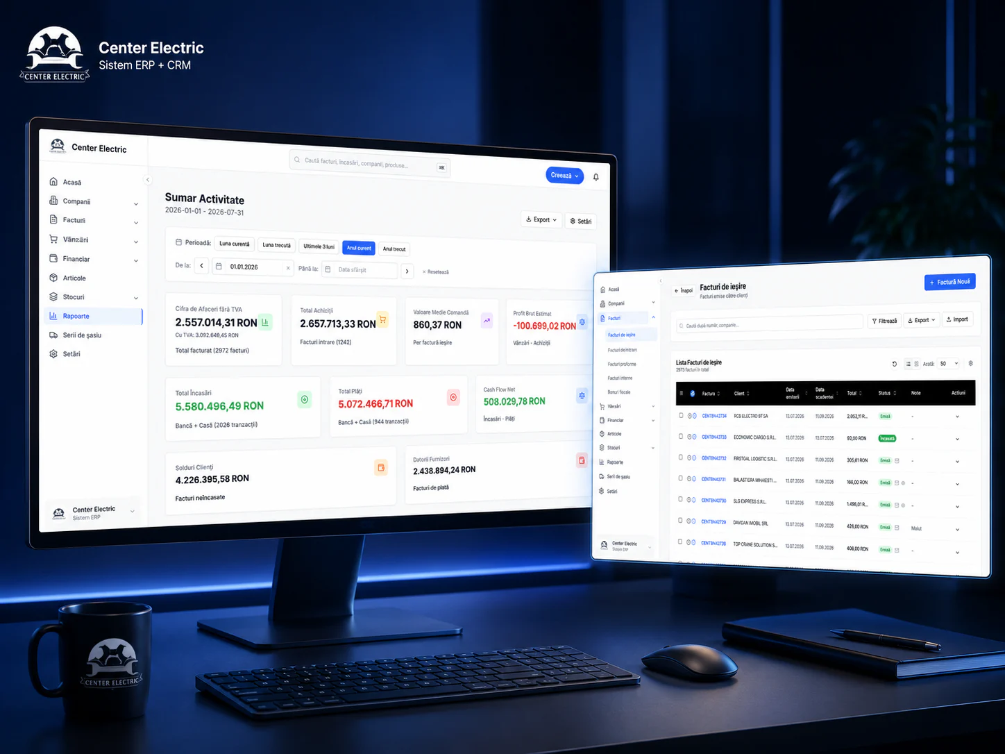 ERP + CRM într-un singur sistem
