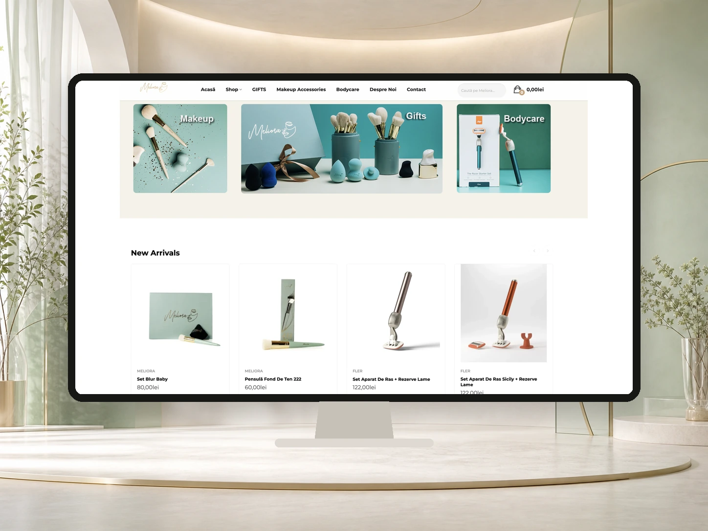 Magazin online organizat pe categorii clare
