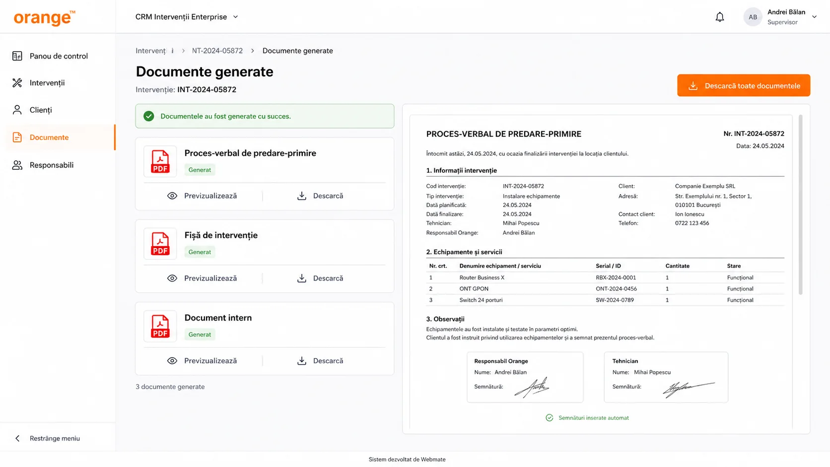 Documente generate din aceeași informație
