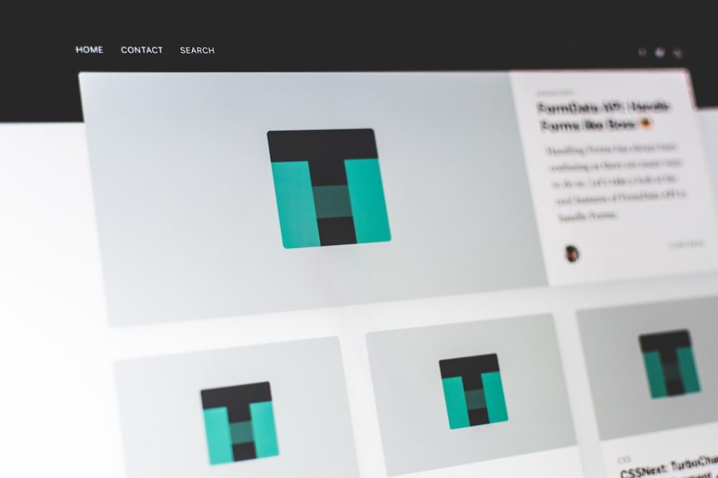 Photo Website layout