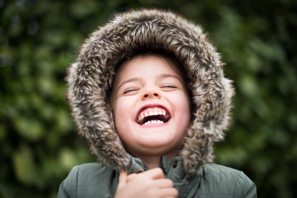 Photo Benefits over features Image of a happy customer